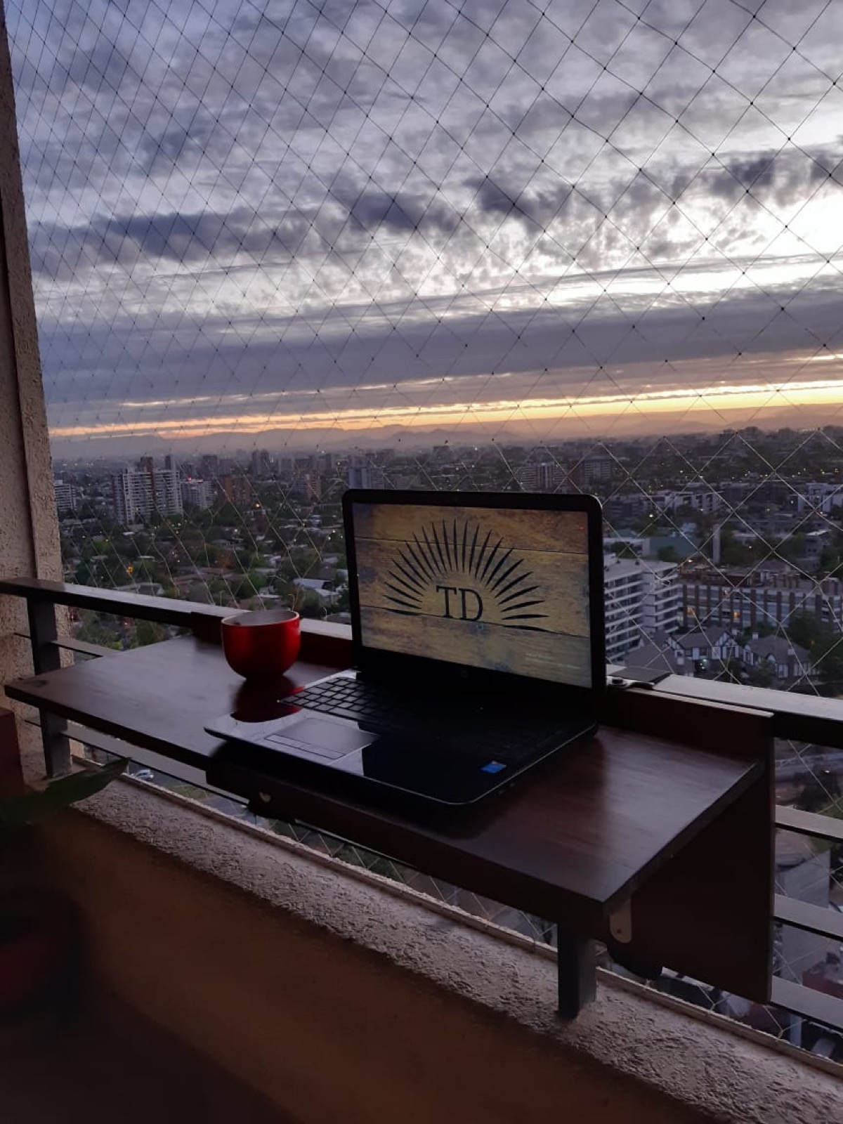 Tabla TD al atardecer